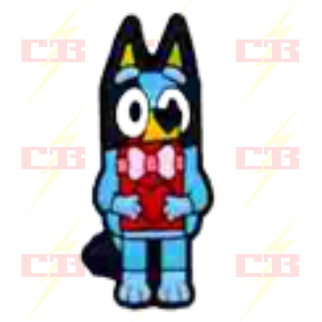 Valentines Bluey Charm