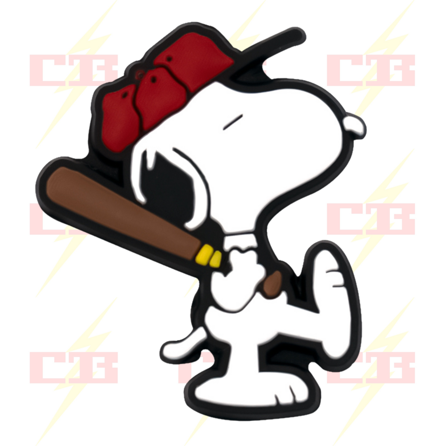 Snoopy Baseball Charm