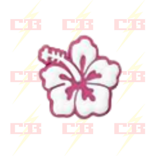 Pink and White Hibiscus Charm