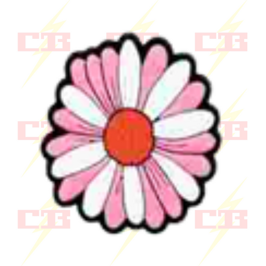 Pink and White Daisy Charm