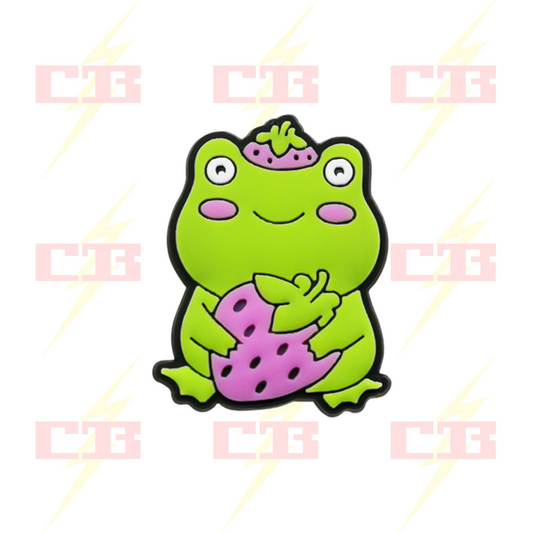 Frog and Strawberry Charm