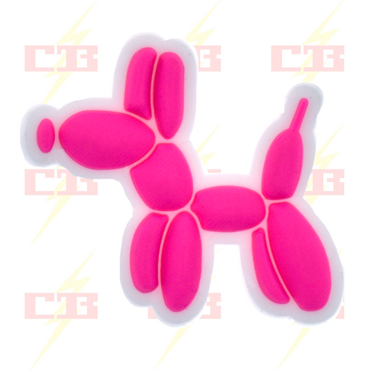 Pink Balloon Dog Charm