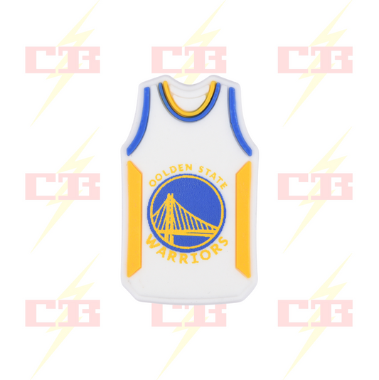 Golden State White Shirt Charm
